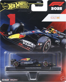 Hot Wheels Angličák Premium Formula 1 Oracle Red Bull - Max Verstappen #1 - Mattel Hot Wheels
