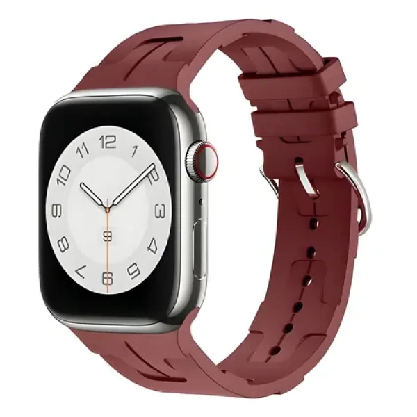 Beline Silicone Ultra bordová / Řemínek pro Apple Watch / 42/44/45/49 mm / silikonový