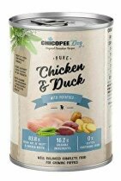 Chicopee Dog konz. Junior Pure Chicken&Duck 400g