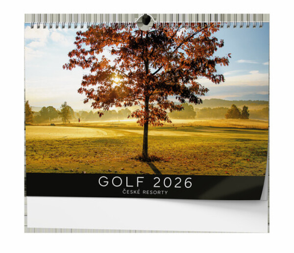 Golf české resorty 2026 - nástěnný kalendář