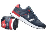 Pánská sportovní obuv UP12M68089-DBL-RED02 Tmavě modrá s červenou - U.S. Polo Assn. tm.modrá-červená-bílá-modrá 45