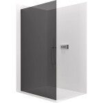 CERANO Sprchová zástěna Walk-in Crystal L/P - 8 mm - bezvzpěrový systém - chrom, grafitové sklo- 60x200 cm