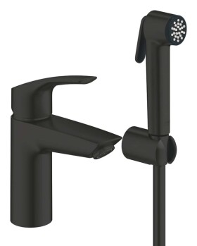 GROHE - Eurosmart Umyvadlová baterie s bidetovou sprškou, matná černá 231242433