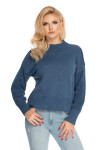 Dámský svetr 70035 Jeans modrá - PeeKaBoo UNI jeans-modrá