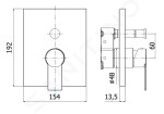 PAFFONI - Tango Baterie pod omítku pro 2 spotřebiče, chrom TABOX015CR