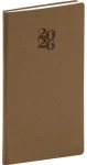 NOTIQUE Kapesní diář Essenza 2026 oříšek / 9 x 15.5 cm (PGD-KAPES-6004)