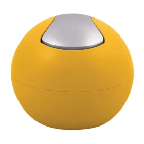 Spirella BOWL MATT mini výklopný odpadkový koš 1 L matný šafránově žlutý / plast (7610583208576)
