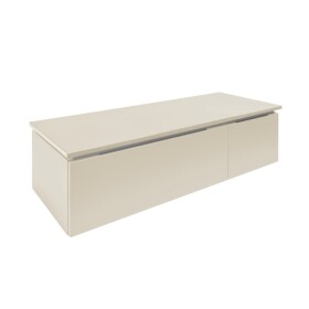 Koupelnová skříňka s krycí deskou SAT Feel 120x30x46 cm pískově béžová mat SATFEEL2120BED SATFEEL2120BED