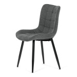 Jídelní židle, šedá, látka, HC-462 GREY2