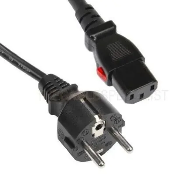 Mercodan napájecí kabel Schuko - C13 černá / Napájecí kabel / 1,8 m (509780003)