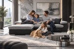 Sedací souprava Coast Provedení: Levá varianta, látka: Sumatra 6/ Trend 17