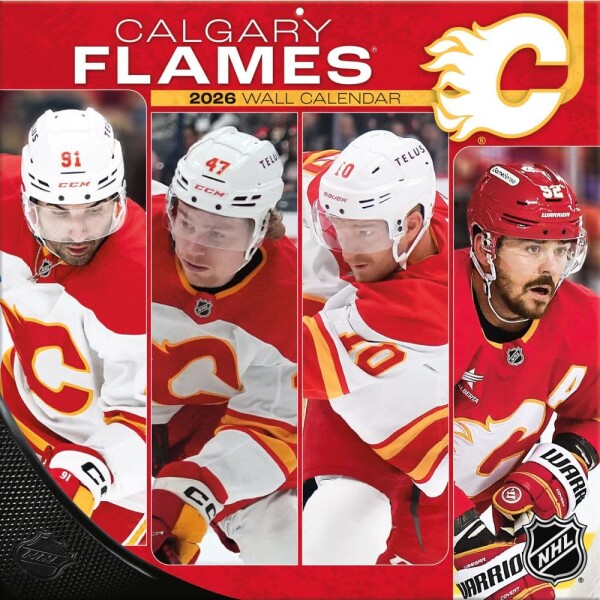 JF Turner Kalendář Calgary Flames NHL 2026 Wall Calendar