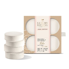 Grace Cole Šumivé bomby do koupele Warm Vanilla 4 x 50 g, krémová barva