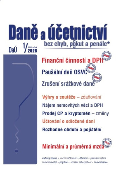 DaÚ 1/2026 Finanční činností a DPH - Martin Děrgel