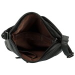 Trendy dámská koženková crossbody kabelka Nicoll, černá