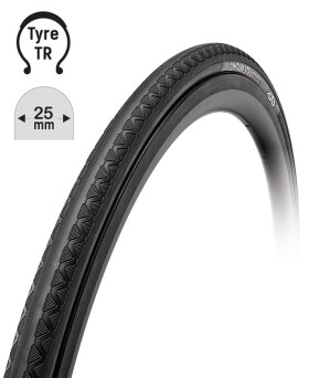 Plášť TUFO Comtura 5TR25, 700 x 25C, kevlar, bezdušový černý