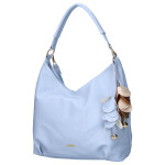 Elegantní dámská koženková kabelka LB Sandy, modrá