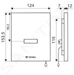 SCHELL - Compact II Infračervený splachovač pisoáru EDITION E, síťové napájení, nerez 028092899