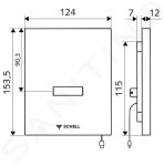 SCHELL - Compact II Infračervený splachovač pisoáru EDITION E, bateriový provoz, chrom 028060699