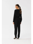 Kombinéza s děleným výstřihem S355 černá - Stylove XL