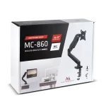 Maclean MC-860 černá / Stolní držák monitoru / 13-27" / VESA 75x75-100x100 / nosnost 8 kg (MC-860)