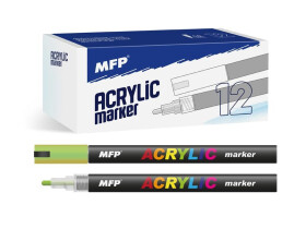 Akrylový popisovač 4 mm - zelený světlý