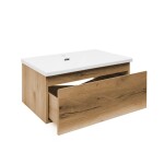 Koupelnová skříňka s umyvadlem SAT B-WAY 59x30x45 cm dub mat BWAY60OAKU1 BWAY60OAKU1