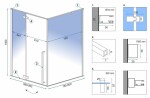 REA - Sprchový kout Fargo 80x100 černá matná REA-K6950