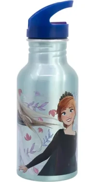 STOR Láhev na pití hliníková Ledové království 545 ml / Láhev na pití / brčko / držadlo / bez BPA (81025)