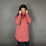 HOSH Pletený jednobarevný rolák CLAIRE Barva: Tmavě šedá