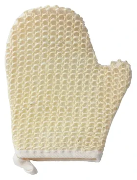 MSV SISAL exfoliační sisalová rukavice bílá / Rukavice / Sisal, polyester, houba / 18 x 0,7 x 22 cm