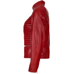 Dámská Kožená Bunda Jewel Brixton Červená Velikost: M