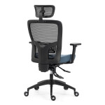 Kancelářská židle, asynchronní mechanismus, modrá, síťovina, KA-H2491 BLUE