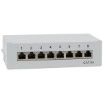 Intellinet 24-Port Cat6a Patchpanel geschirmt 1HE Kabeleinführung 90° abgewinkelt schwarz 24 portů patch panel 483 mm (1