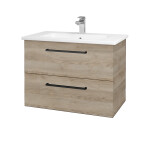 Dřevojas - Umyvadlová skříňka GIO SZZ2 80 - D17 Colorado / Úchytka T06 / D17 Colorado 202156H