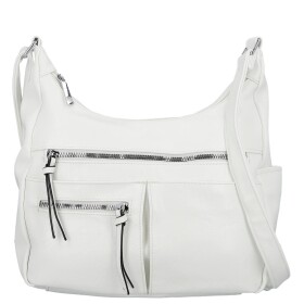 Stylová dámská koženková crossbody kabelka Timea, bílá