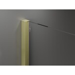 MEXEN/S - Velar posuvné sprchové dveře 100 cm, dekor, zlatá kartáčovaná 871-100-000-31-55