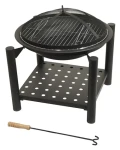 CATTARA Ohniště SABATINI s grilovací mřížkou a poklopem / O 48 cm / 54 x 55 x 54 cm (13015)