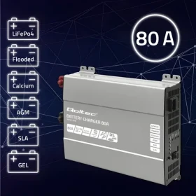 Nabíječka akumulátorů LiFePO4/AGM/GEL/SLA / 12V / 80A (51918)
