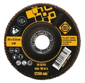 Forte Tools Lamelový brusný kotouč 125 mm (369628) / Brusný kotouč / Průměr 125 x 22,23 mm (369628)