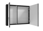 Zrcadlová skříňka SAT Delano 80x60 cm lamino černá DELANOG80C DELANOG80C