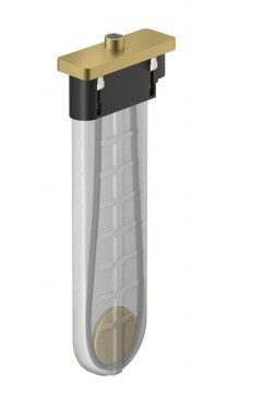 AXOR - sBox Vrchní sada k vaně pro ruční sprchu, sBox, leštěný vzhled zlata 28017990