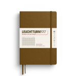 Leuchtturm1917 Zápisník Spice Brown Medium A5 čtverečkovaný