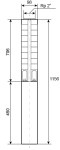 Ponorné čerpadlo EVAK V4S-8M12, 400V, 2,2kW, 2m kabelu
