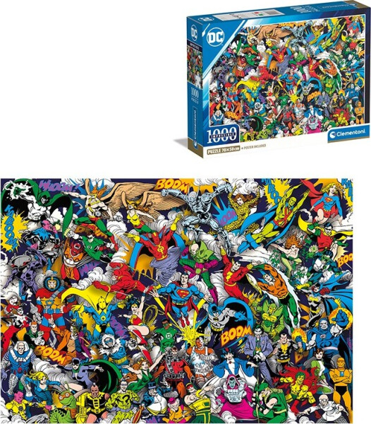 Puzzle Impossible: DC Comics 1000 dílků - Clementoni