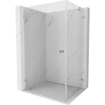 MEXEN/S - Lunar-B sprchový kout dveře křídlové levá 75 x 70 cm, transparent, zlato 832-075-070-50-00-L
