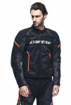Moto bunda Dainese Air Frame 3 Tex černo/fluo červená - 54