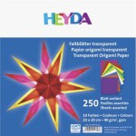 Heyda Origami 20x20 cm 250 ks 40 g transparentní
