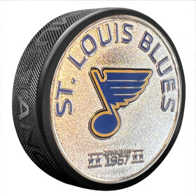 Mustang Puk St. Louis Blues NHL Established Silver Medallion