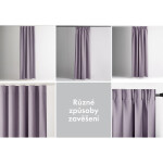 Zatemňovací závěs blackout RESTILO růžovofialový 140 x 245 cm
